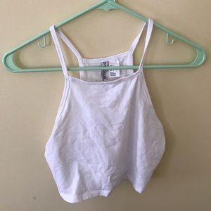H&M White Cropped Tank